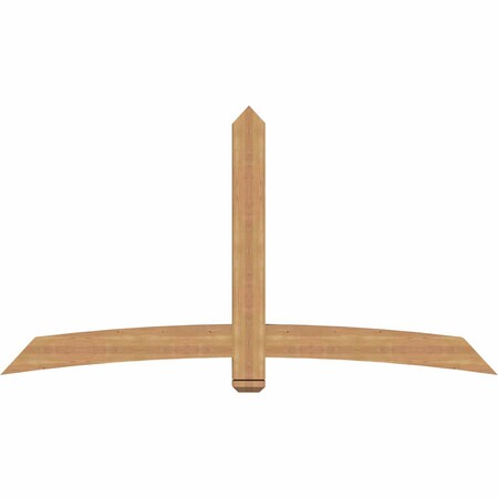 Ekena Millwork Bellingham Timber Gable Bracket, Western Red Cedar, 84"W x 45"H x 3 1/2"D x 5 1/2"F, 13/12 Pitch GBW084X45X0406BEL00SWR